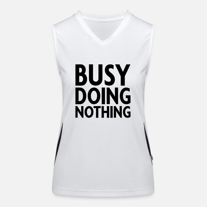 Busy doing nothing Women's Functional Contrast Tank Top