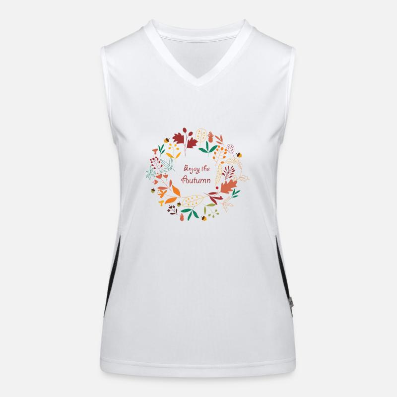 Genieße den Herbst Geschenk Idee Funktionelles Kontrast-Tank Top für Frauen