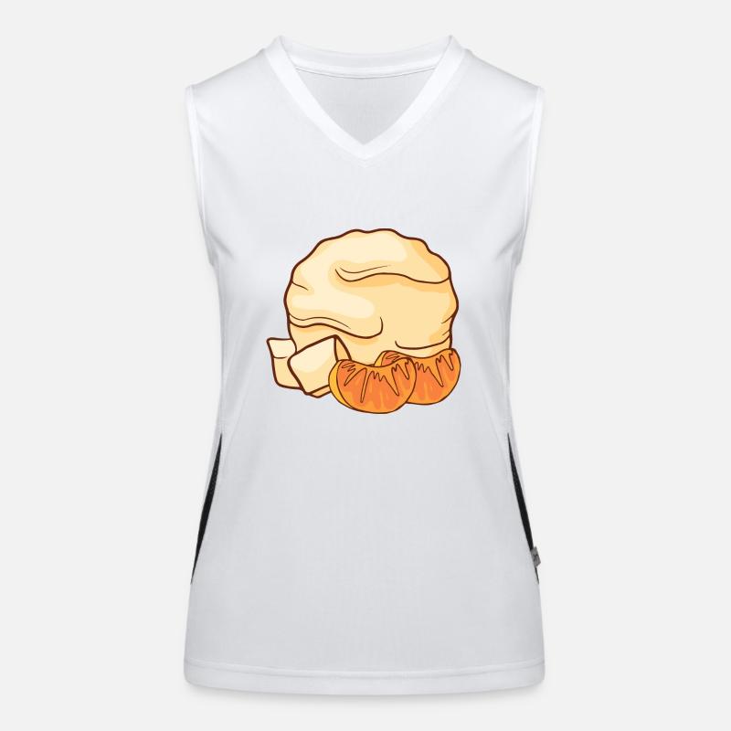 Mandarinen Eis Speiseeis Eiskrem Eiscreme Kugeleis Funktionelles Kontrast-Tank Top für Frauen