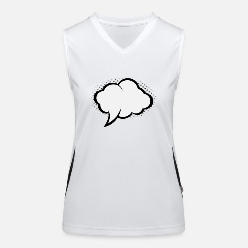 Comic Sprechblase Funktionelles Kontrast-Tank Top für Frauen
