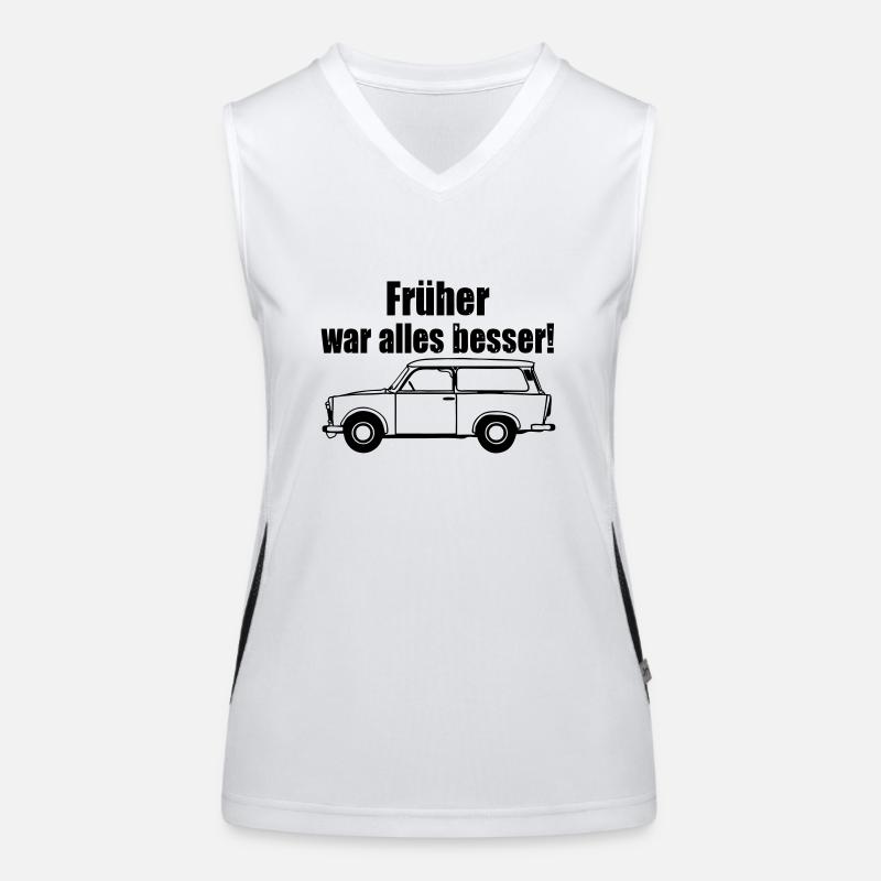  , Trabi , DDR Kult , früher besser (25) Funktionelles Kontrast-Tank Top für Frauen