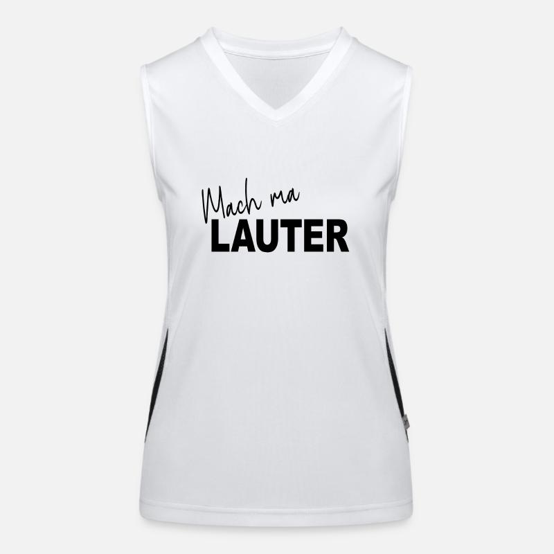 Turn up the volume - on bright Women's Functional Contrast Tank Top