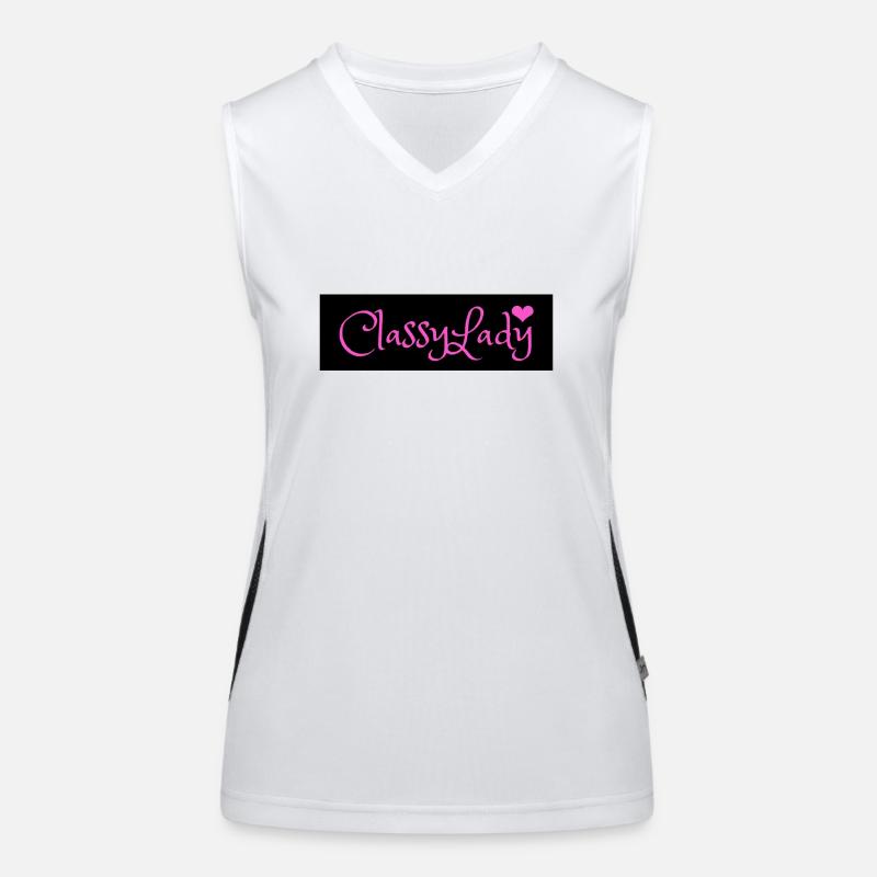 Classy lady pink Women's Functional Contrast Tank Top