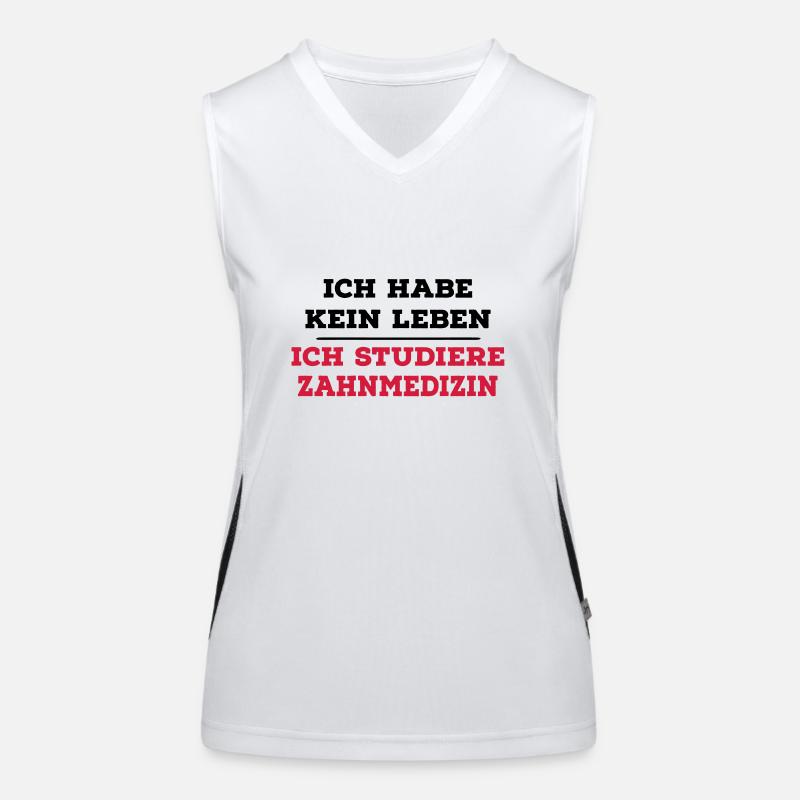 ZAHNMEDIZIN Funktionelles Kontrast-Tank Top für Frauen