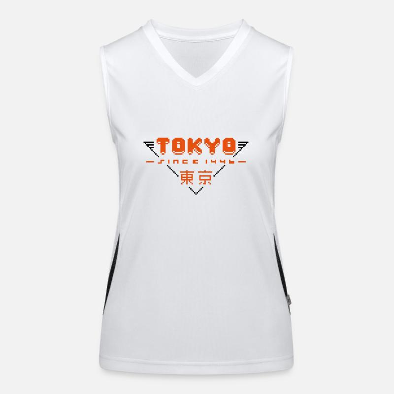 pixel tokyo Funktionelles Kontrast-Tank Top für Frauen