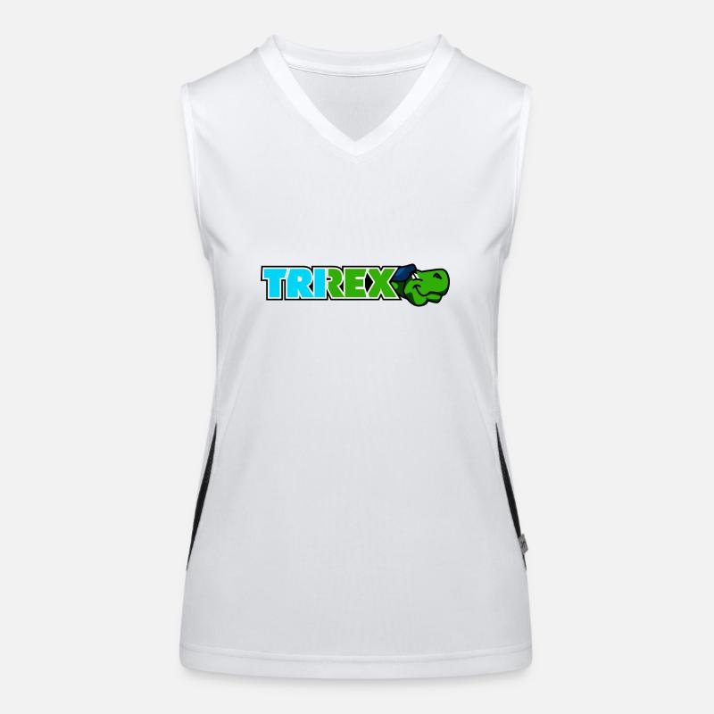 Le logo de lettrage TRI REX est le triathlon Débardeur respirant contrasté Femme