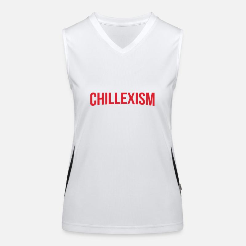 Chillexism chillen Funktionelles Kontrast-Tank Top für Frauen