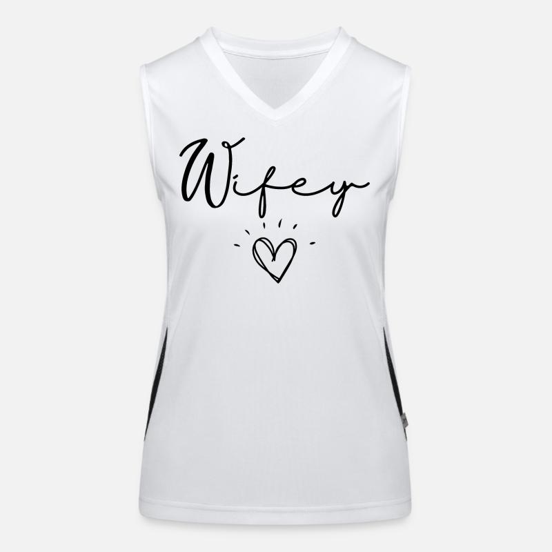 Ehefrau Funktionelles Kontrast-Tank Top für Frauen