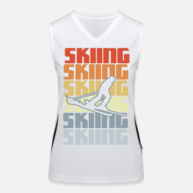 Skigebiet Funktionelles Kontrast-Tank Top für Frauen