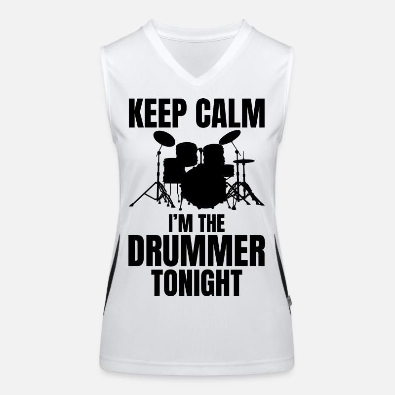 Drummer Quote Women's Functional Contrast Tank Top