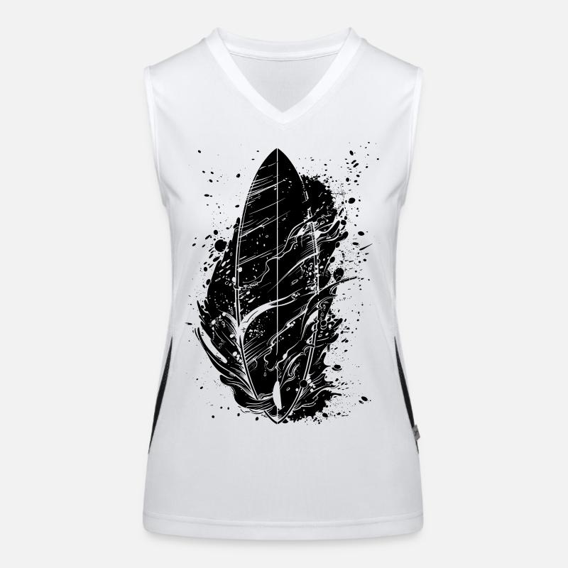 Surfboard Graffiti Women's Functional Contrast Tank Top