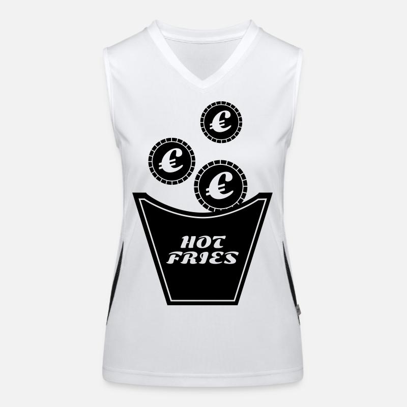 Teure Pommes Funktionelles Kontrast-Tank Top für Frauen