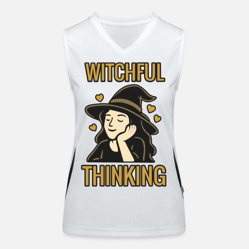 Witchful thinking - Halloween 2025 Women's Functional Contrast Tank Top