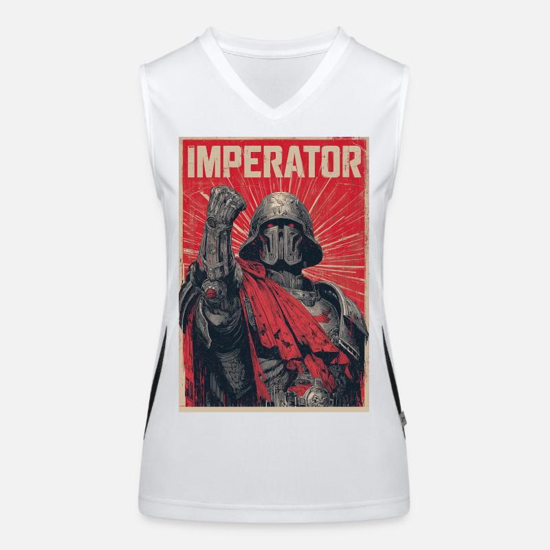 Imperator Krieger Poster Funktionelles Kontrast-Tank Top für Frauen