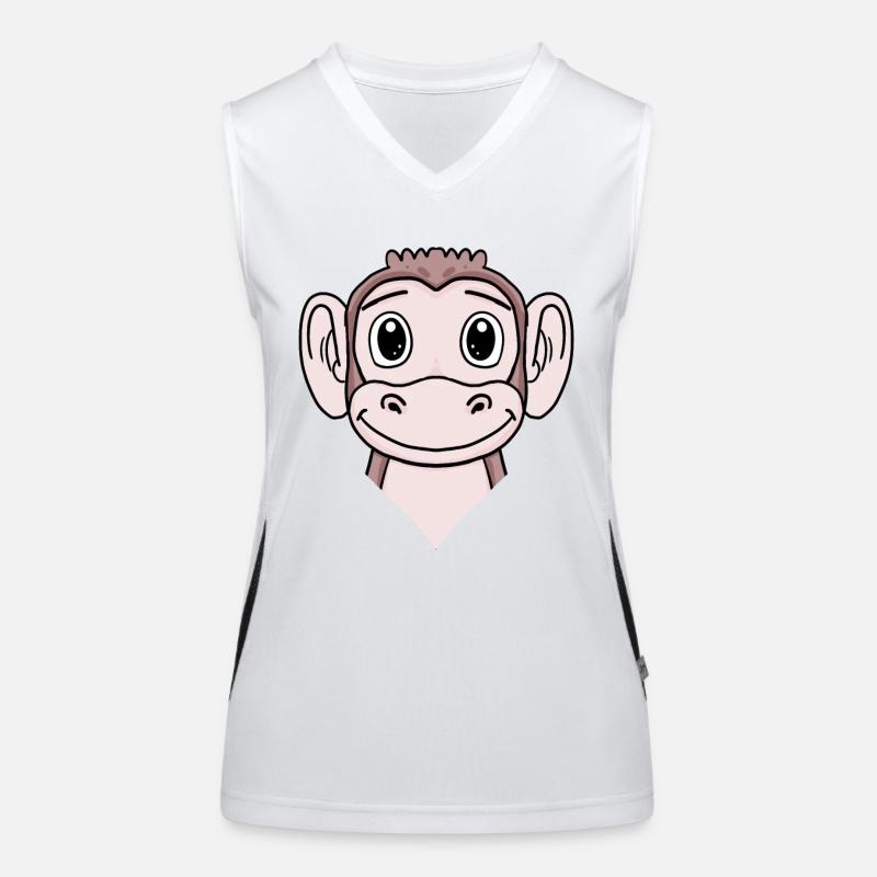 Affe Funktionelles Kontrast-Tank Top für Frauen