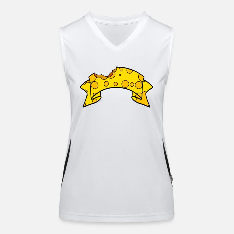 Cheese banners Women's Functional Contrast Tank Top
