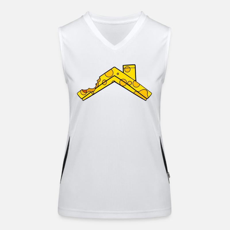 Toit de fromage Débardeur respirant contrasté Femme