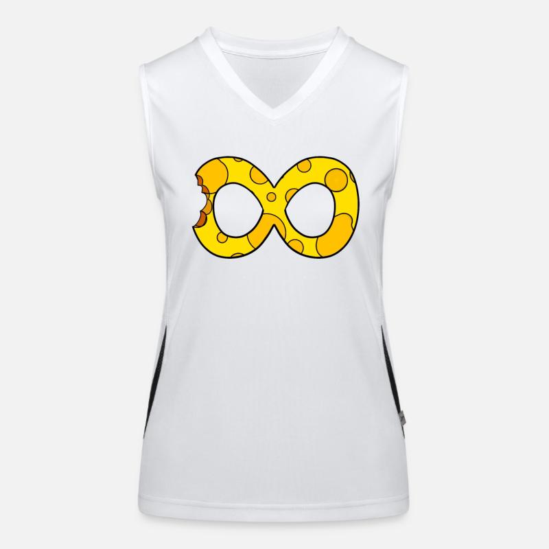 Käse Unendlich Funktionelles Kontrast-Tank Top für Frauen
