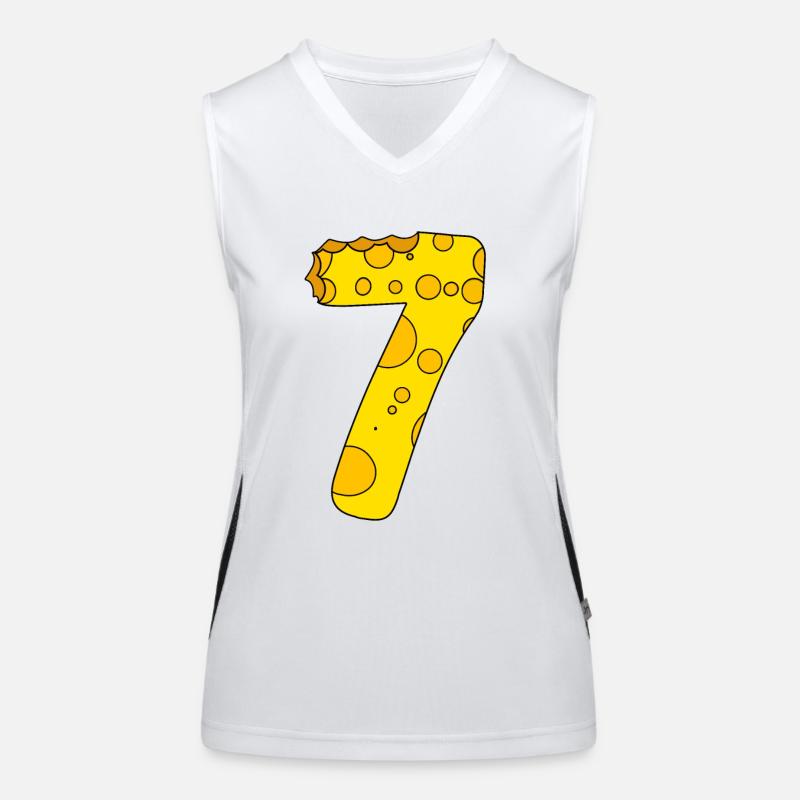 Numéro 7 Digit Cheese Débardeur respirant contrasté Femme