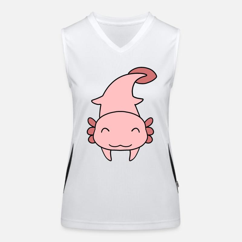 Süßes Axolotl Funktionelles Kontrast-Tank Top für Frauen
