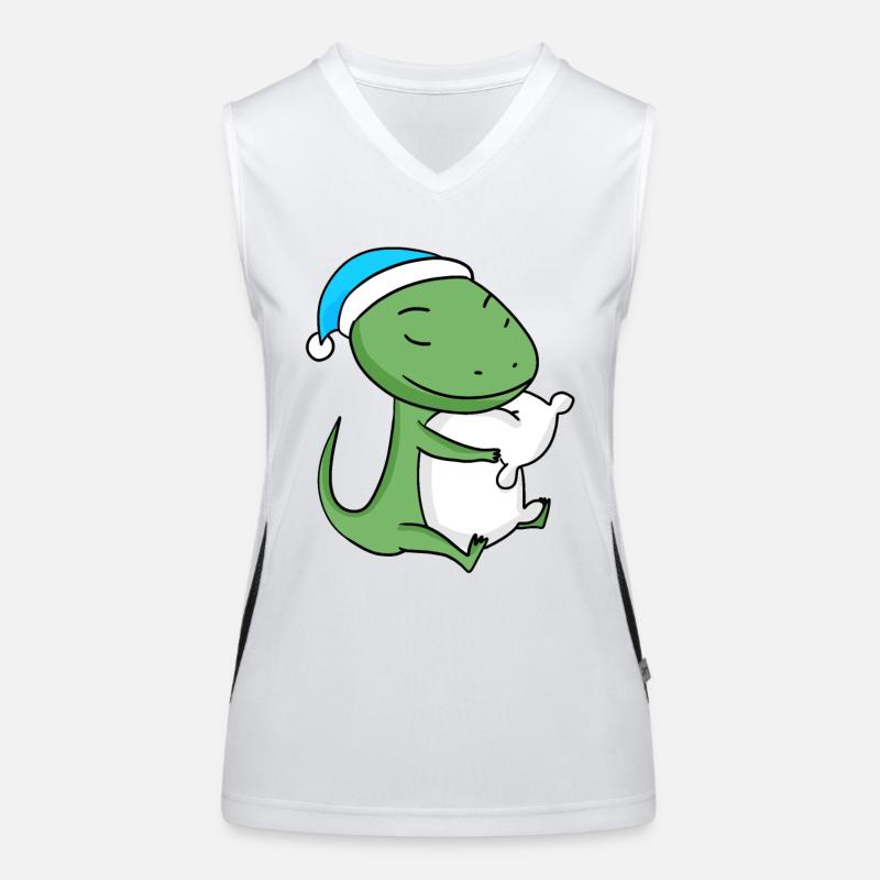 Lizard with pillow and sleepyhead Women's Functional Contrast Tank Top
