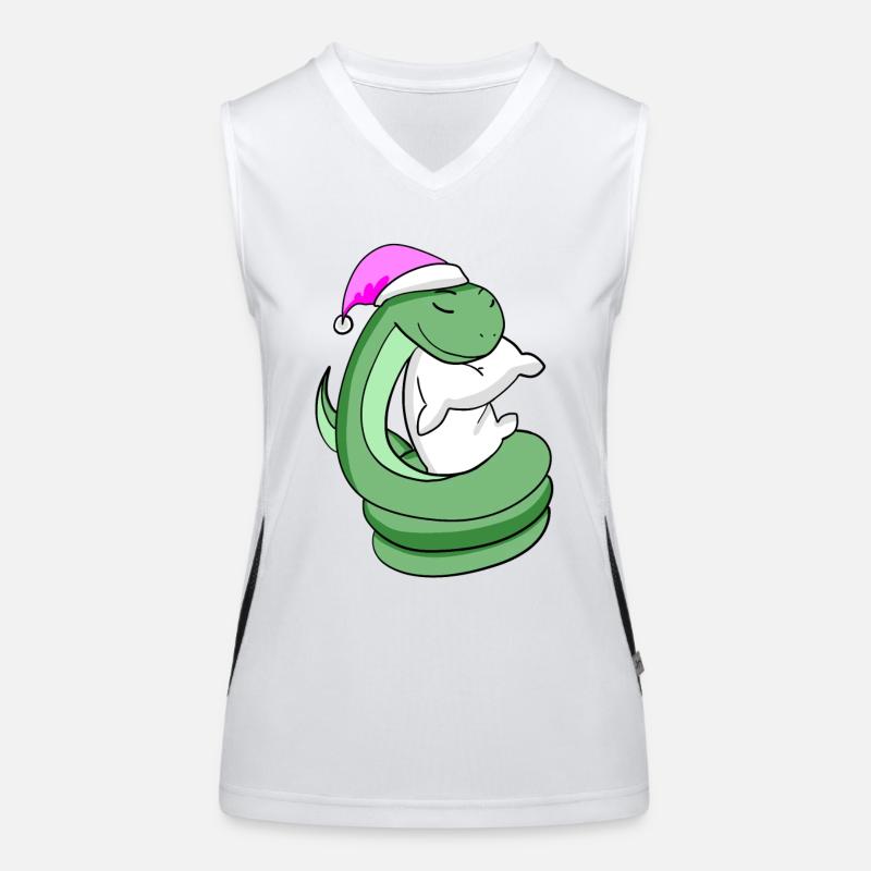 Serpent avec oreiller et bonnet de couchage Débardeur respirant contrasté Femme
