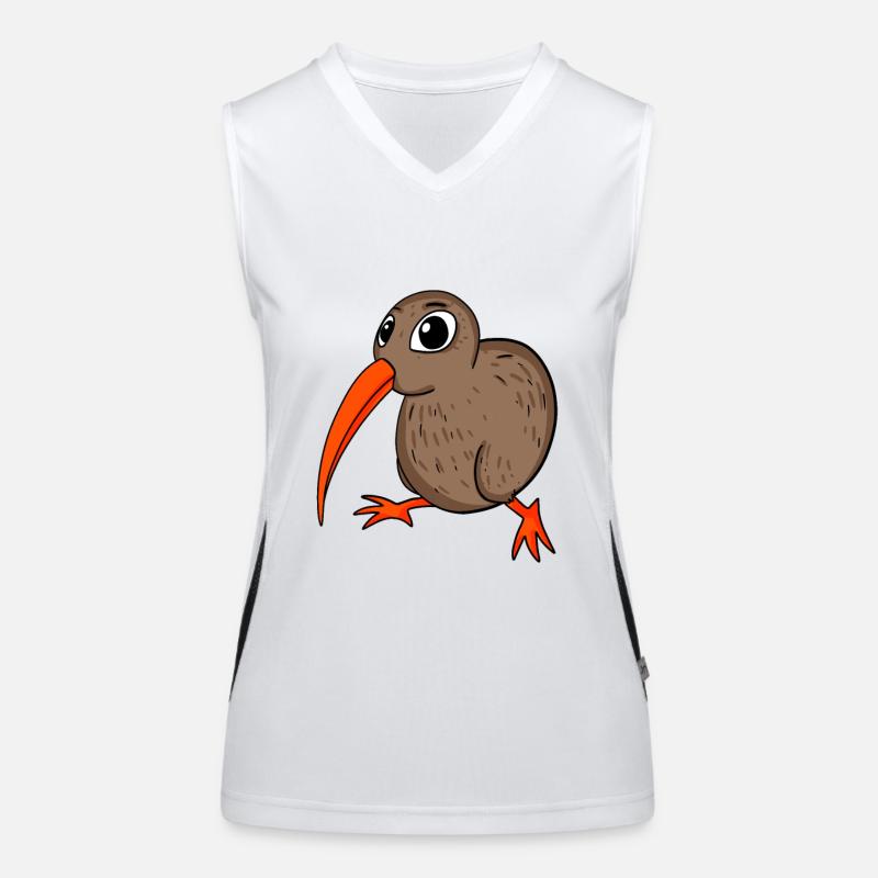 Kiwi Kiwis Vogel Geschenk Funktionelles Kontrast-Tank Top für Frauen