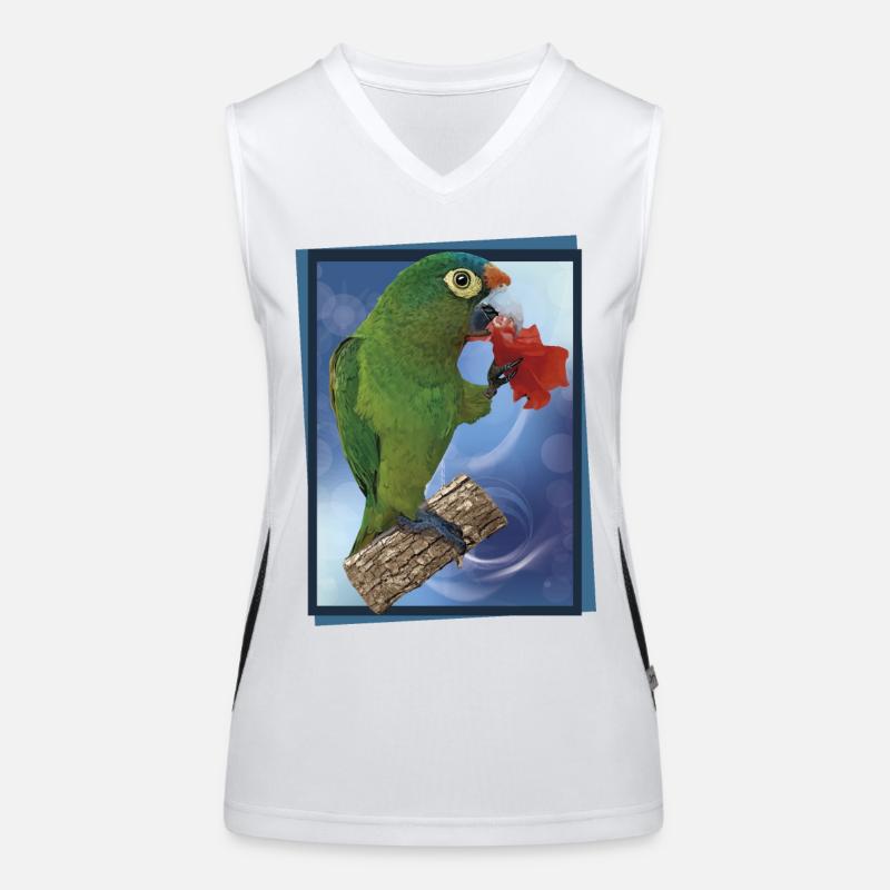 Perruche à front orange Débardeur respirant contrasté Femme