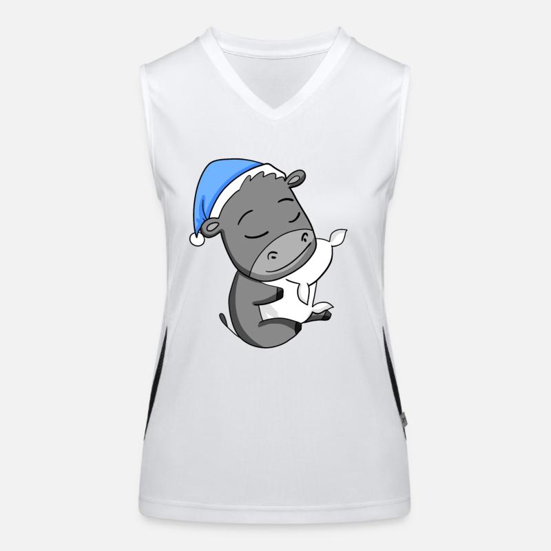 Esel Funktionelles Kontrast-Tank Top für Frauen