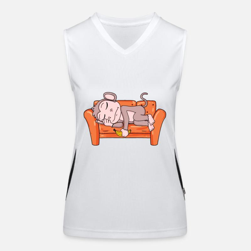 Affe Funktionelles Kontrast-Tank Top für Frauen