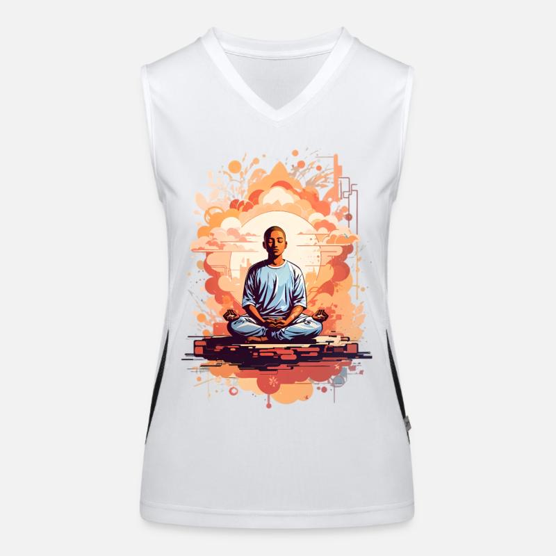 Meditation exercise Women's Functional Contrast Tank Top