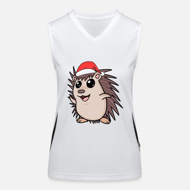 Hérisson Noël Débardeur respirant contrasté Femme