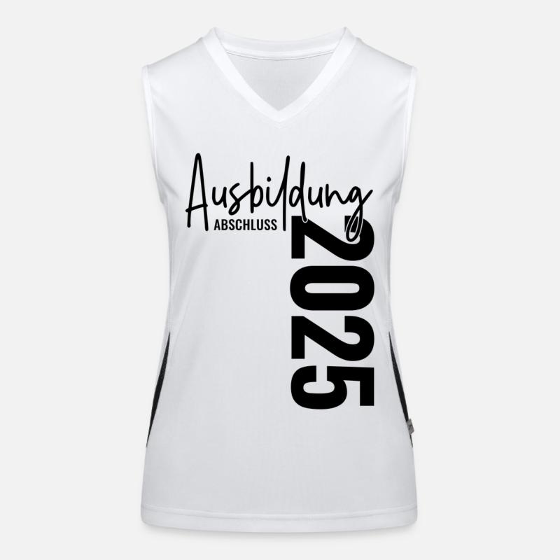 Ausbildung Abschluss 2025 Funktionelles Kontrast-Tank Top für Frauen