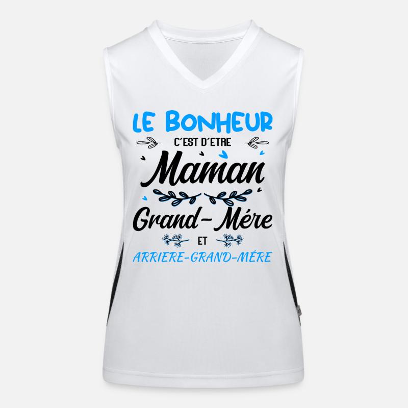 Arrière-Grand-Mère Débardeur respirant contrasté Femme