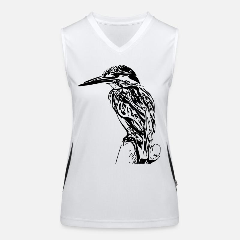 Eisvogel Funktionelles Kontrast-Tank Top für Frauen