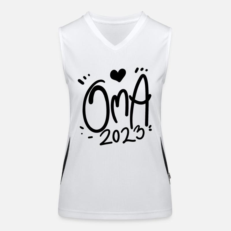 Oma 2023 - Werdende Oma 2023 Funktionelles Kontrast-Tank Top für Frauen