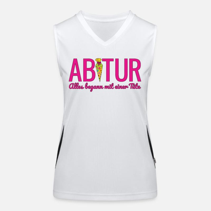 Abi 2026 Alles begann mit einer Tüte Abitur 2026 Funktionelles Kontrast-Tank Top für Frauen