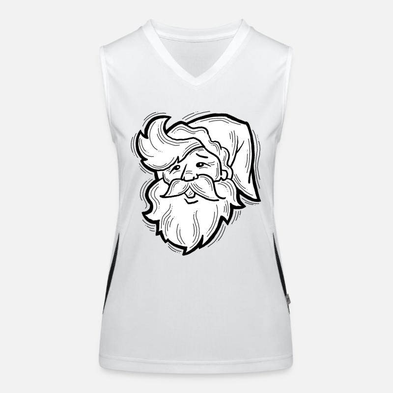 Weihnachtsmann Funktionelles Kontrast-Tank Top für Frauen