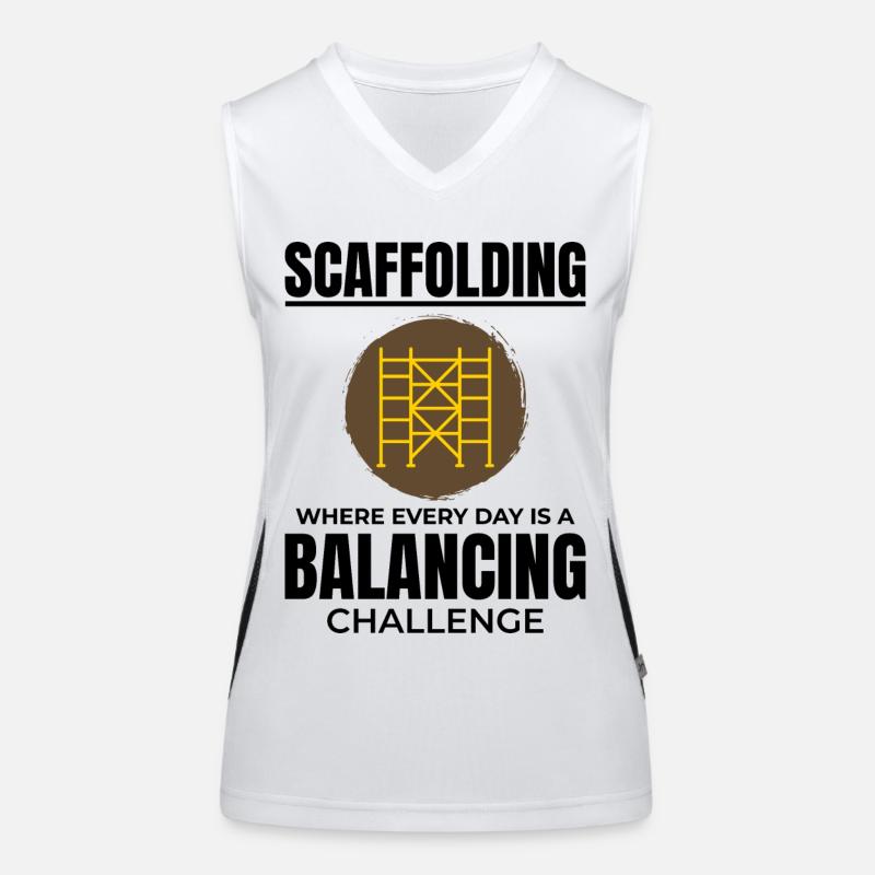 Scaffolder Scaffold Builder Scaffolding Platform Women's Functional Contrast Tank Top