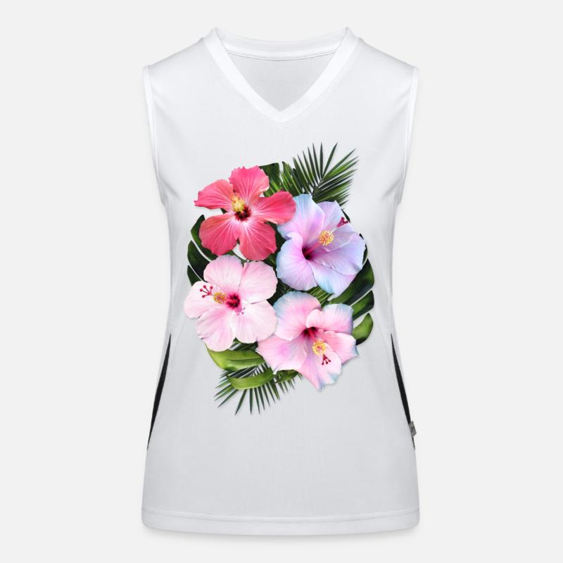 Flowers Women's Functional Contrast Tank Top