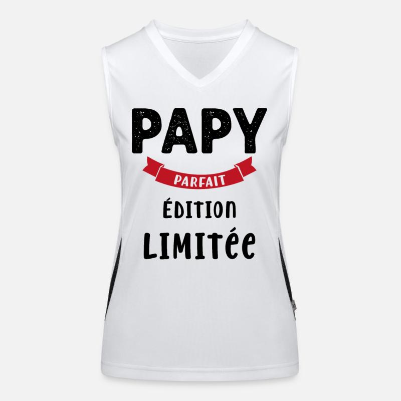 Cadeau drôle papy parfait Édition limitée Débardeur respirant contrasté Femme