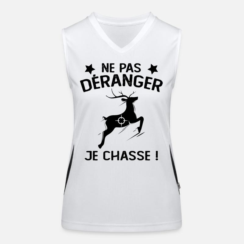 Ne Pas déranger Je Chasse ! Débardeur respirant contrasté Femme