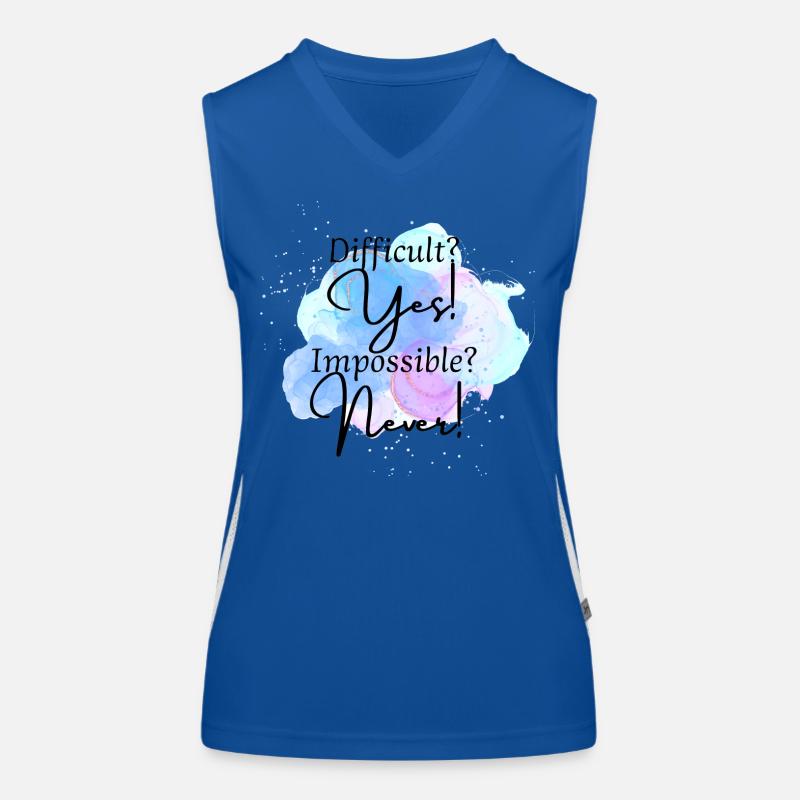 Nothing's impossible Women's Functional Contrast Tank Top