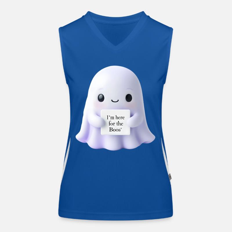 Halloween Saying Ghost Gift Idea Women's Functional Contrast Tank Top