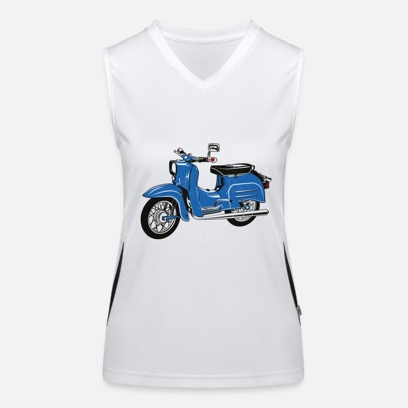 Two-stroke DDR Simson Schwalbe Women's Functional Contrast Tank Top