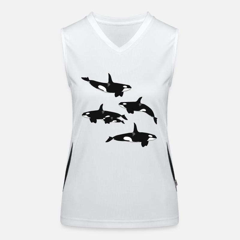 Killer whale range Women's Functional Contrast Tank Top