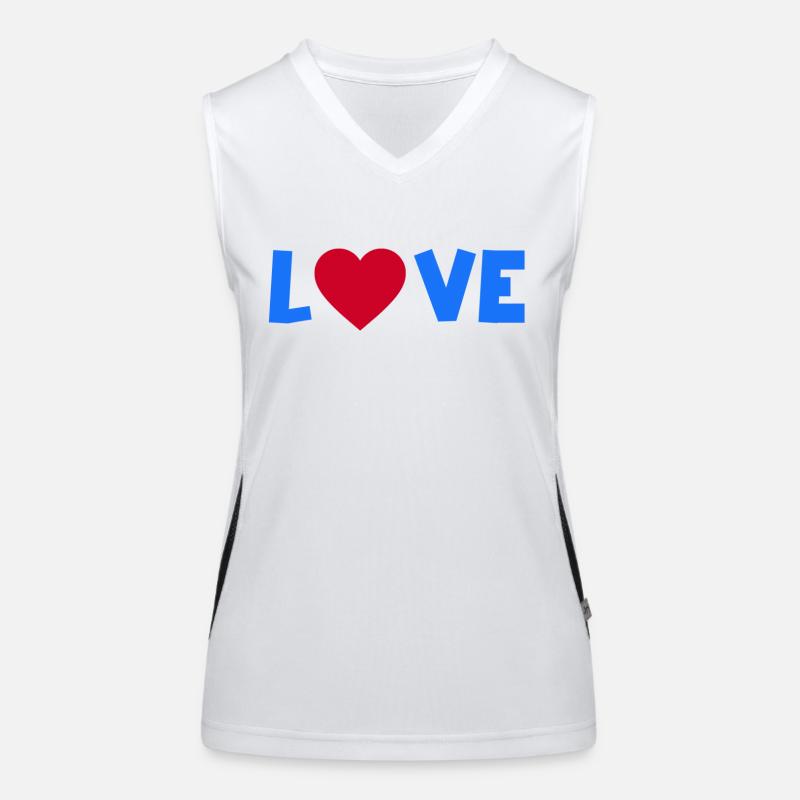 Liebe Funktionelles Kontrast-Tank Top für Frauen