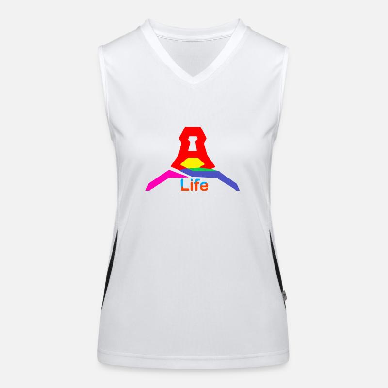 Life, Wiltsch, Durable, Effronté, Drôle, Cool Débardeur respirant contrasté Femme