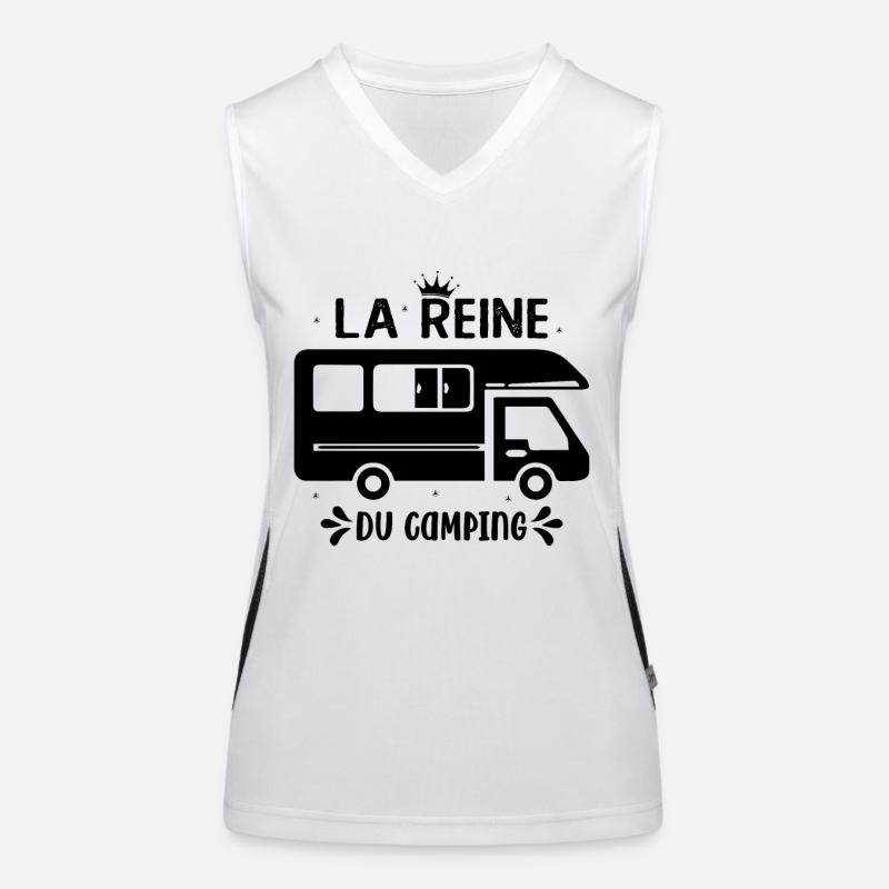 La Reine Du Camping Campeuse Débardeur respirant contrasté Femme