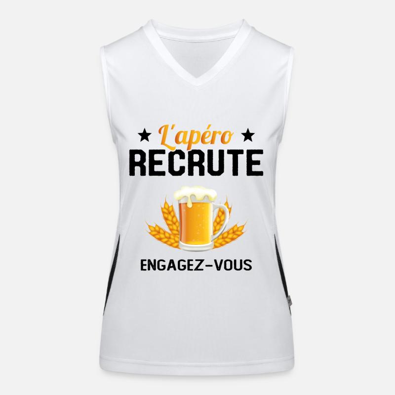 L'apéro Recrute Engagez-vous Débardeur respirant contrasté Femme